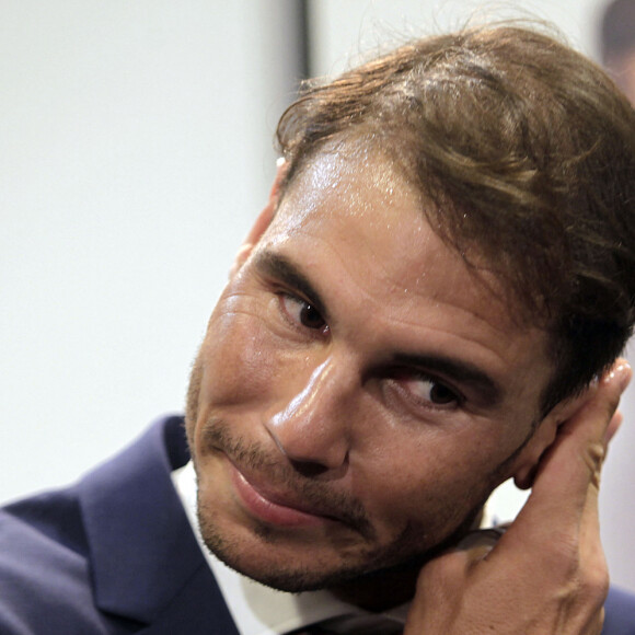 Rafael Nadal en conférence de presse pour son sponsor Tommy Hilfiger, à Madrid, le 28 novembre 2016. 