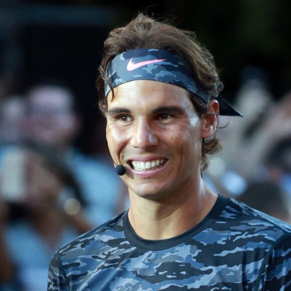 Rafael Nadal - Les plus grands joueurs de tennis mondiaux ont fait une démonstration au "Nike's NYC Street Tennis" à New York. Le 24 août 2015 