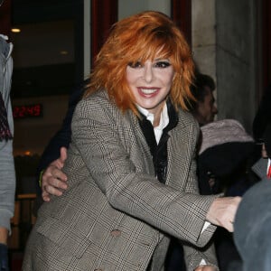 Mylène Farmer - Les célébrités quittent le défilé de mode Haute-Couture printemps-été 2020 "Jean-Paul Gaultier" au théâtre du Châtelet à Paris le 22 janvier 2020. © Christophe Clovis-Veeren Ramsamy / Bestimage 