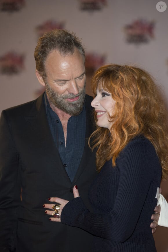 Sting et Mylène Farmer - Arrivées à la 17ème cérémonie des NRJ Music Awards 2015 au Palais des Festivals à Cannes, le 7 novembre 2015.