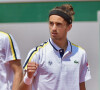 Pierre-Hugues Herbert et Nicolas Mahut lors du 3ème tour en double des Internationaux de Tennis de Roland Garros à Paris