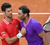 Novak Djokovic et Rafael Nadal s'étaient affrontés en finale du tournoi de Rome. Le 16 mai 2021.