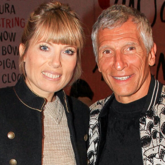 Nagui et sa femme Mélanie Page lors du vernissage de l'exposition consacrée à l'oeuvre et l'imaginaire de Christian Louboutin "l'Exhibitionniste' (L'Exibition[niste]) au Palais de la Porte Dorée, à Paris, France, le 24 février 2020. © Philippe Baldini/Bestimage