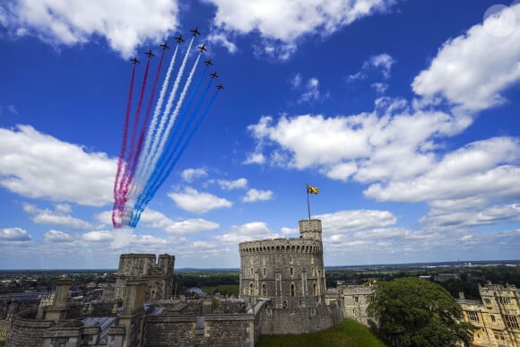 Parade Trooping The Colour au Château de Windsor. Le 12 juin 2021.