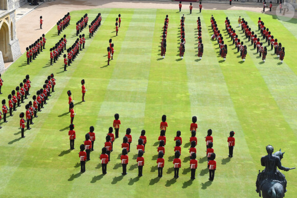 Parade Trooping The Colour au Château de Windsor. Le 12 juin 2021.