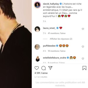 David Hallyday a partagé cette photo sur Instagram pour les 78 ans de son père Johnny.