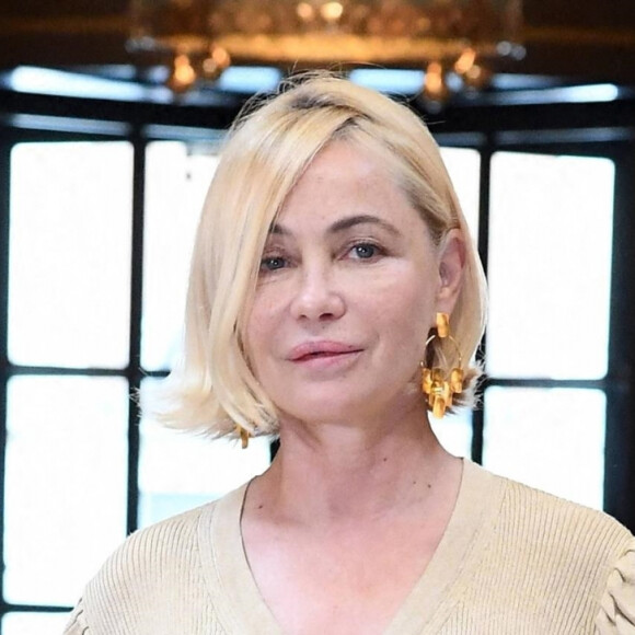 Emmanuelle Béart présente le film "L'Etreinte" au festival du cinéma français, à l'hôtel St Regis à Rome. Le 14 juin 2021.
