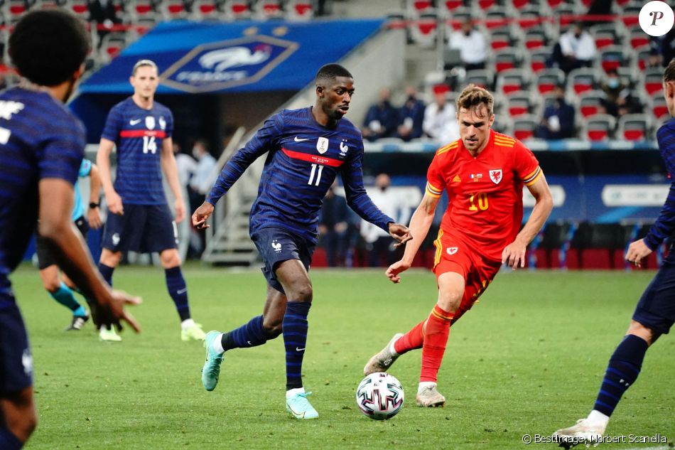 Ousmane Dembélé lors du match amical de préparation de l'UEFA Euro 2020 France - Pays de Galles ...