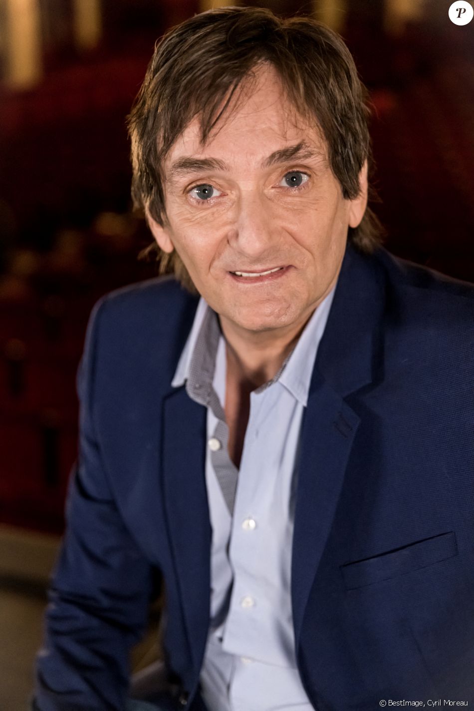 Exclusif - Rendez-vous avec Pierre Palmade au Casino de Paris, pour le documentaire "L'homme qui aime l'humour", qui sera diffusé le 17 juin sur la chaine Comédie puis sur C8. Le 9 mars 2021 © Cyril Moreau / Bestimage
