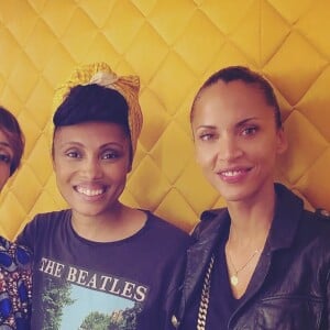 Sonia Rolland en compagnie de ses amies Noémie Lenoir et Imani.