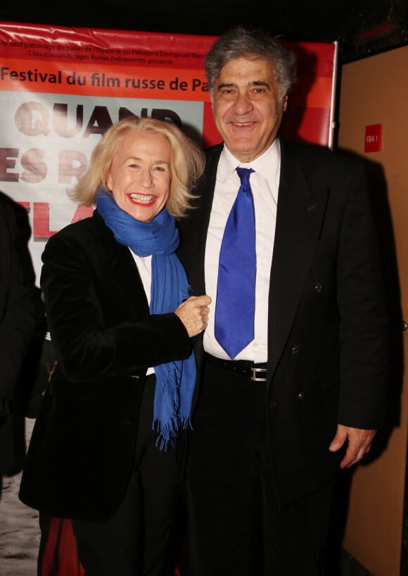 Exclusif - Brigitte Fossey et son mari Yves Samama - Cérémonie d'ouverture du festival du film Russe au cinéma Balzac à Paris. © Denis Guignebourg / Bestimage