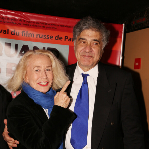 Exclusif - Brigitte Fossey et son mari Yves Samama - Cérémonie d'ouverture du festival du film Russe au cinéma Balzac à Paris. Le 11 mars 2019. © Denis Guignebourg / Bestimage