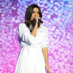 Jenifer Bartoli lors de l'enregistrement de l'émission "La Chanson Challenge 2019" aux Arènes de Nîmes, le 17 mai 2019. © Guillaume Gaffiot/Bestimage