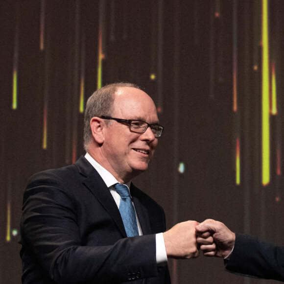 Prince Albert II et Darren Star - 60e festival de la Télévision de Monte-Carlo, le vendredi 18 juin 2021 à Monaco. @ David Niviere/ABACAPRESS.COM