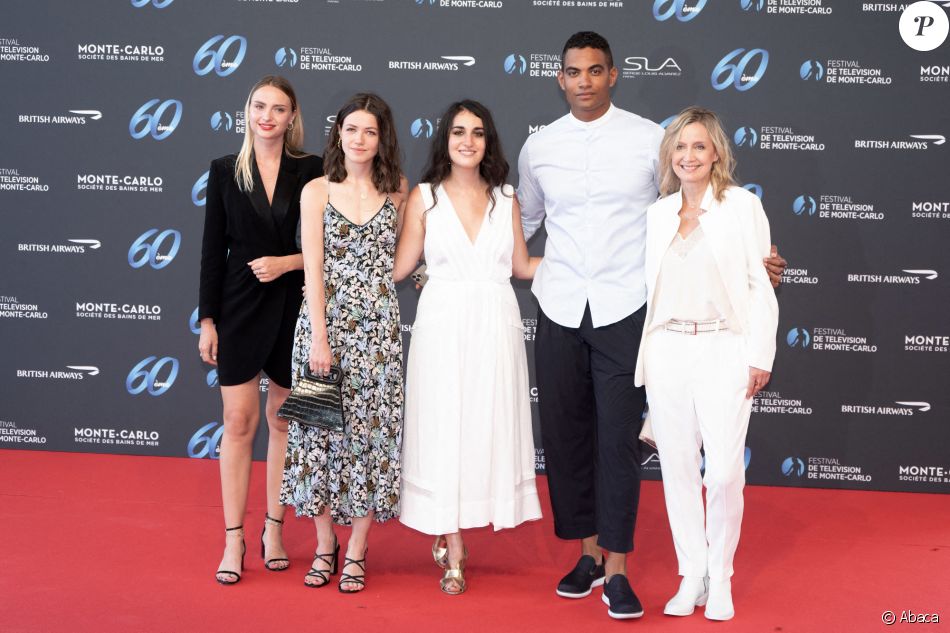 Aurelie Pons, Julie Sassoust,Sarah Farahmand, Terence Telle et Catherine Marchal - 60e festival de la Télévision de Monte-Carlo, le vendredi 18 juin 2021 à Monaco. @ David Niviere/ABACAPRESS.COM