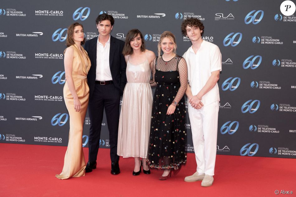 Maud Wyler, Baptiste Masseline,Nina Meurisse, Lula Cotton Frapier et Gaspard Meier-Chaurand - 60e festival de la Télévision de Monte-Carlo, le vendredi 18 juin 2021 à Monaco. @ David Niviere/ABACAPRESS.COM