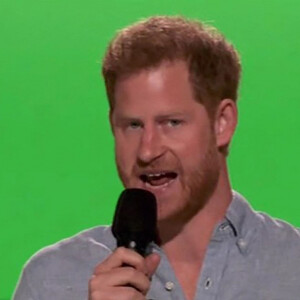 Le prince Harry lors du concert caritatif "Vax Live" en faveur de la vaccination contre le Coronavirus (COVID-19) à Los Angeles. Le 8 mai 2021.