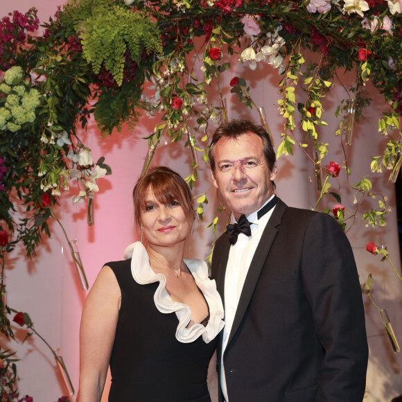 Jean-Luc Reichmann et sa femme Nathalie - Gala du 75ème Grand Prix de Monaco le 28 mai 2017. © Claudia Albuquerque/Bestimage