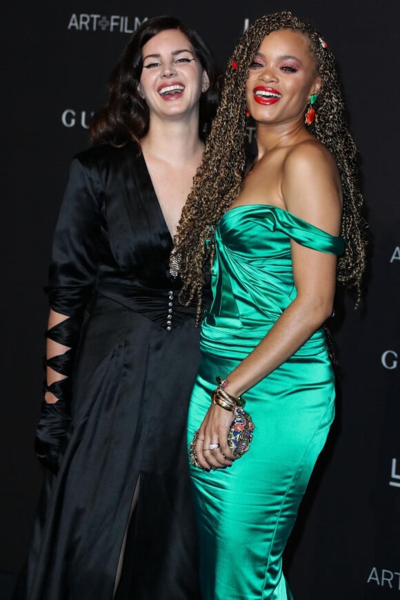 Lana Del Rey, Andra Day à la soirée LACMA Art + Film en l'honneur de Catherine Opie et Guillermo Del Toro présentée par Gucci à Los Angeles, le 3 novembre 2018