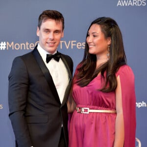 Louis et Marie Ducruet lors du photocall de la cérémonie des Nymphes d'Or du 60ème festival de télévision de Monte Carlo au Grimaldi Forum à Monaco © Bruno Bebert / Bestimage