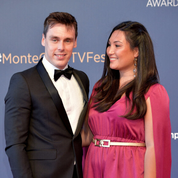 Louis et Marie Ducruet lors du photocall de la cérémonie des Nymphes d'Or du 60ème festival de télévision de Monte Carlo au Grimaldi Forum à Monaco © Bruno Bebert / Bestimage