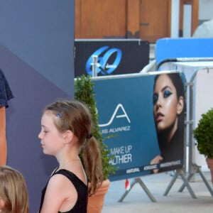 Le prince Albert II de Monaco, Tchéky Karyo, Valérie Kéruzoré et leurs enfants lors du photocall de la cérémonie des Nymphes d'Or du 60ème festival de télévision de Monte Carlo au Grimaldi Forum à Monaco le 22 juin 2021. © Bruno Bebert / Bestimage