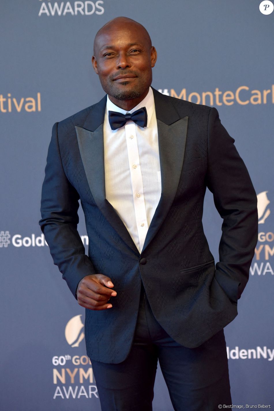 Jimmy Jean-Louis lors du photocall de la cérémonie des Nymphes d'Or du 60ème festival de télévision de Monte Carlo au Grimaldi Forum à Monaco le 22 juin 2021. © Bruno Bebert / Bestimage