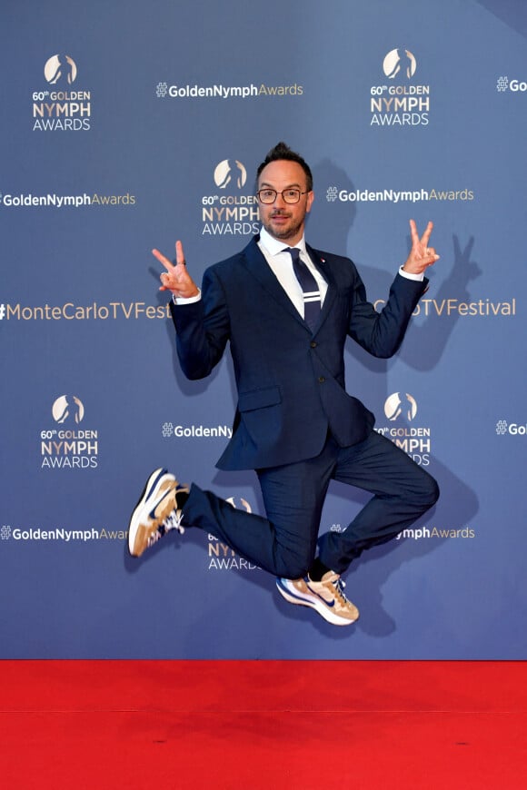 Jarry lors du photocall de la cérémonie des Nymphes d'Or du 60ème festival de télévision de Monte Carlo au Grimaldi Forum à Monaco le 22 juin 2021. © Bruno Bebert / Bestimage