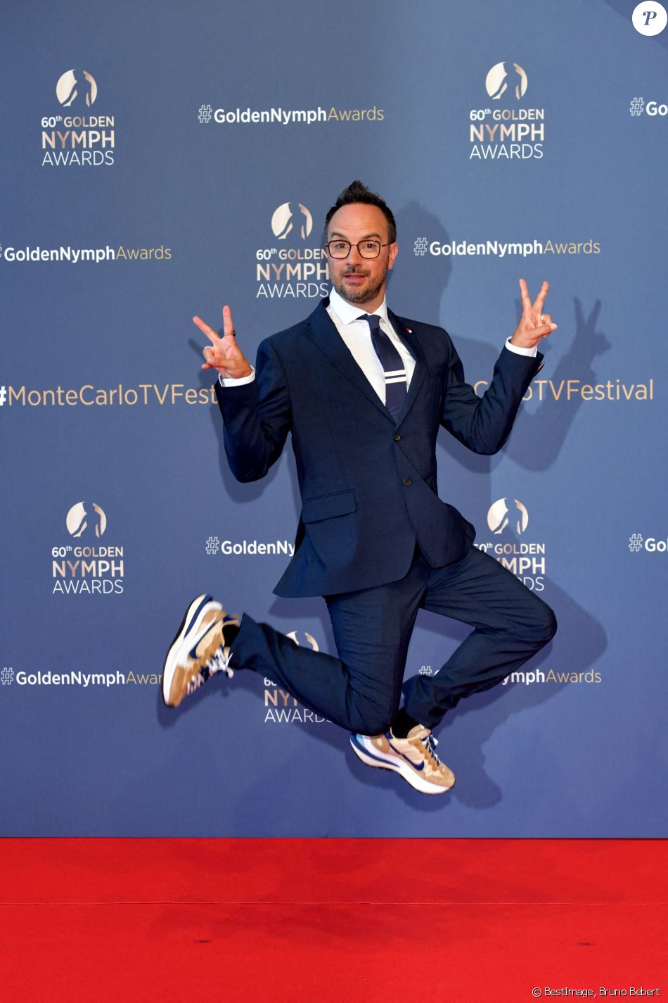 Jarry lors du photocall de la cérémonie des Nymphes d'Or du 60ème festival de télévision de Monte Carlo au Grimaldi Forum à Monaco le 22 juin 2021. © Bruno Bebert / Bestimage