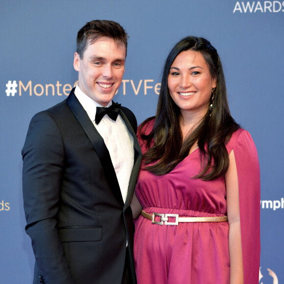 Louis et Marie Ducruet lors du photocall de la cérémonie des Nymphes d'Or du 60ème festival de télévision de Monte Carlo au Grimaldi Forum à Monaco le 22 juin 2021. © Bruno Bebert / Bestimage