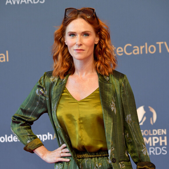 Audrey Fleurot lors du photocall de la cérémonie des Nymphes d'Or du 60ème festival de télévision de Monte Carlo au Grimaldi Forum à Monaco le 22 juin 2021. © Bruno Bebert / Bestimage