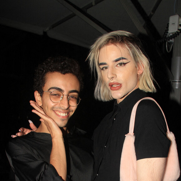 Exclusif - Bilal Hassani et Lucas Dorable - Soirée Hot Spot au Centre Georges Pompidou à Paris, le 21 juin 2021. © Baldini/Bestimage