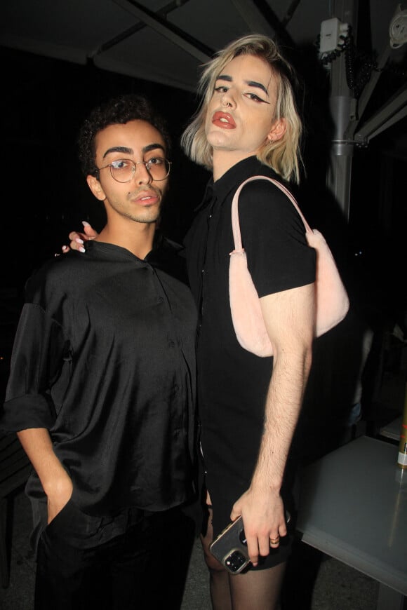 Exclusif - Bilal Hassani et Lucas Dorable - Soirée Hot Spot au Centre Georges Pompidou à Paris, le 21 juin 2021. © Baldini/Bestimage