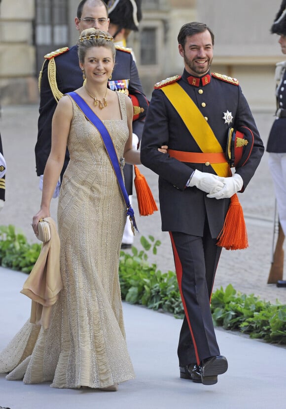 La Duchesse Stephanie du Luxembourg et le Grand Duc Guillaume du Luxembourg - Mariage de la princesse Madeleine de Suede avec Chris O'Neill au Palais Royal a Stockholm en Suede le 8 juin 2013.