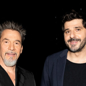 Florent Pagny et Patrick Fiori - Backstage de l'enregistrement de l'émission "La grande soirée du 31 à Versailles", qui sera diffusée sur France 2. Le 14 décembre 2020 © Tiziano Da Silva - Cyril Moreau / Bestimage