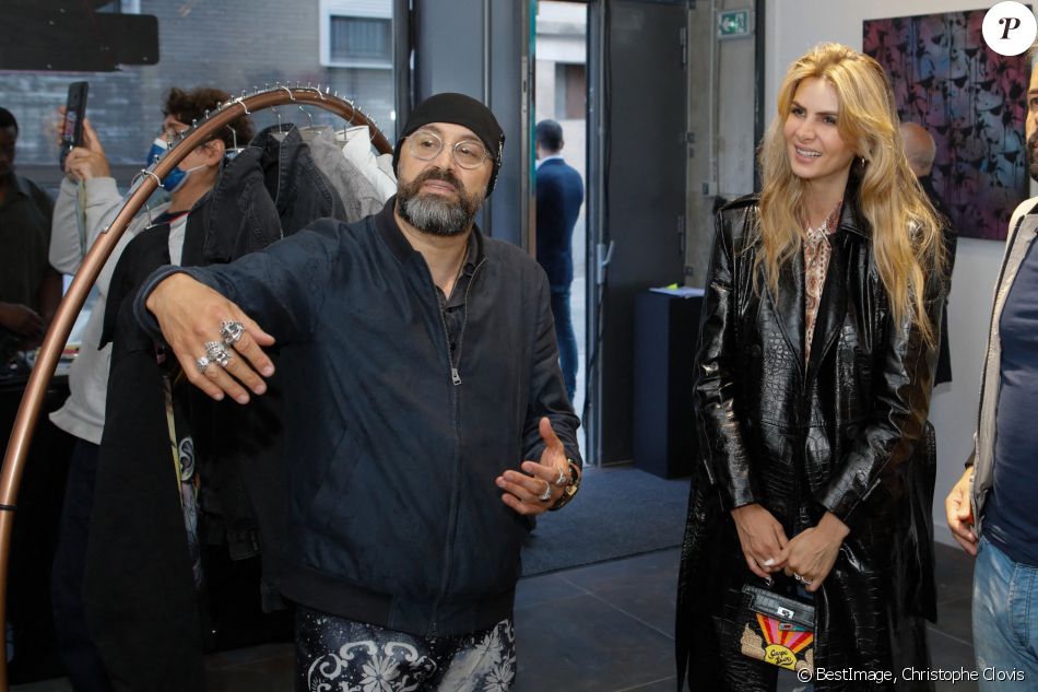 Exclusif - Alexandra Zimny, Mourad Behlouli (créateur du concept-store) - Soirée d'ouverture du concept-store "l'avant coureur" à Aubervilliers, le 24 juin 2021. © Christophe Clovis / Bestimage