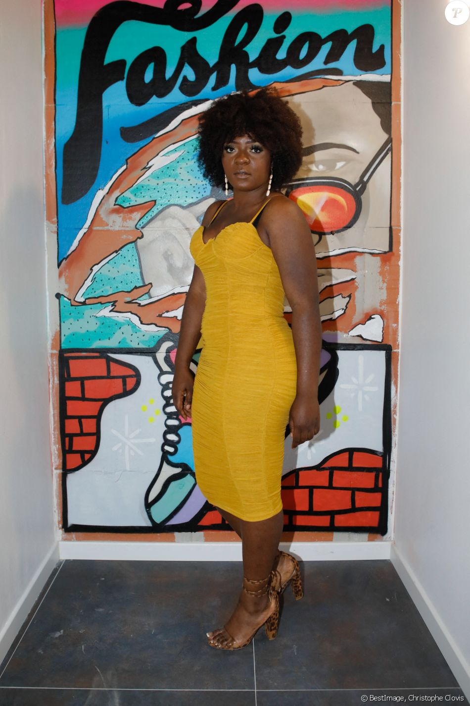 Exclusif - la chanteuse Djeasha (soeur de Gims et Dadju) - Soirée d'ouverture du concept-store "l'avant coureur" à Aubervilliers, le 24 juin 2021. © Christophe Clovis / Bestimage