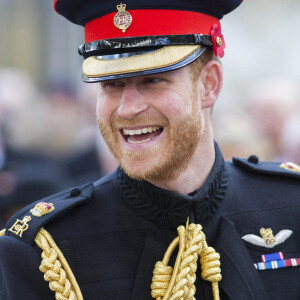 Le prince Harry, duc de Sussex, à l'abbaye de Westminster pour les commémorations du Souvenir à Londres. Le 8 novembre 2018