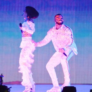 Rihanna et Drake - Cérémonie des BRIT Awards 2016 à l'O2 Arena à Londres, le 24 février 2016. 