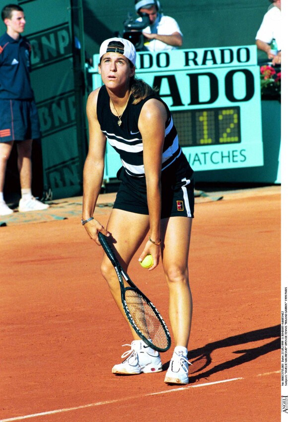 Amélie Mauresmo à Roland-Garros en 1999