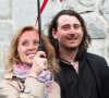 Lara Fabian et son mari Gabriel Di Giorgio assistent à la ducasse de Mons ou Doudou, une fête locale basée sur des traditions ancestrales qui a lieu tous les ans à Mons, en Belgique, le 22 mai 2016