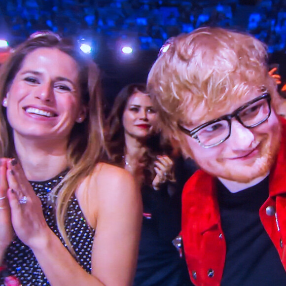 Ed Sheeran et sa femme Cherry Seaborn aux Brit Awards