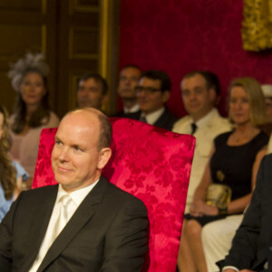 Mariage civil du prince Albert de Monaco et Charlene Wittstock à Monaco, le 1er juillet 2011.