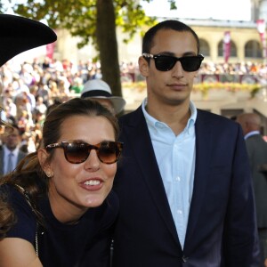 Charlotte Casiraghi et son petit-ami Alex Dellal au 90e Qatar Prix de l'Arc de Trimphe à l'hippodrome de Longchamp en 2011.