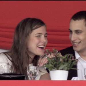 Charlotte Casiraghi et son petit-ami Alex Dellal au Jumping International de Monaco en 2008.