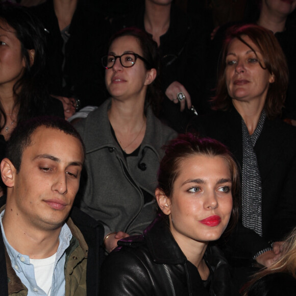 Charlotte Casiraghi et son petit-ami Alex Dellal au défilé Etam à Paris en 2011.