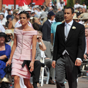 Charlotte Casiraghi et son petit-ami Alex Dellal au mariage du prince Albert et Charlene Wittstock à Monaco.