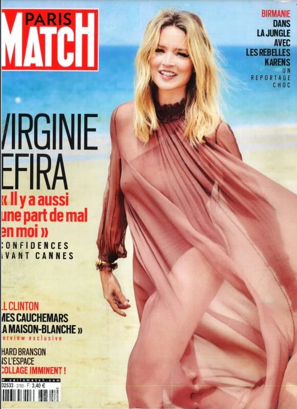 Retrouvez l'interview de Virginie Efira dans le magazine Paris Match du 1er juillet 2021.