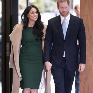 Le prince Harry, duc de Sussex, et Meghan Markle, duchesse de Sussex, arrivent à la cérémonie des WellChild Awards à Londres le 15 octobre 2019.