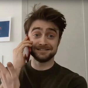 Daniel Radcliffe dans l'émission de Stephen Colbert. Londres, le 1 er avril 2020.